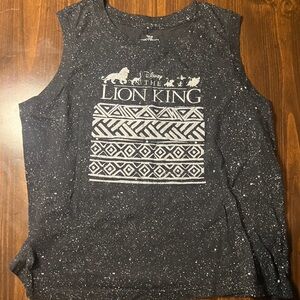 Disney The Lion King Black and White Speckled Tee